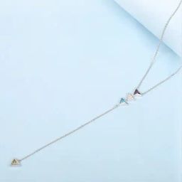 Mia by Tanishq Sleek Pop Silver Necklace for Women-image-47