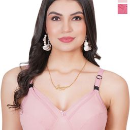Liigne Pack Of 2 Solid Full Coverage Non Padded All Day Comfort Cotton Maternity Bra-58