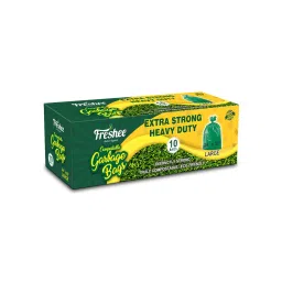 Freshee 24x32 inch 50 Micron Green Compostable Biodegradable Garbage Bag (Pack of 12)-picture-12
