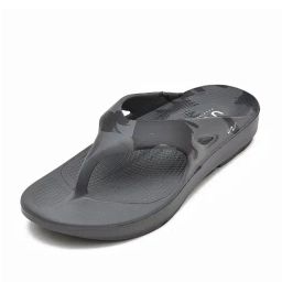 Doubleu Men's Soft Doctor Anti-Skid Dark Grey Flip Flops-image-86