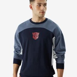 The Souled Store Multicolored Loose Fit Printed Sweatshirt-image-94