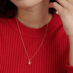 Ted Baker Golden Painted Petals Petiies Pendant-image-45