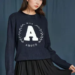 Stylecast X Kotty Women Cotton Typography Printed Pullover-image-35