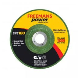 Freemans 4 inch/100 mm Green Aluminum Oxide Grinding Wheel GWG100 (Pack of 5)-picture-20