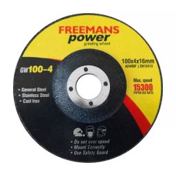 Freemans 4 inch/100 mm Black Aluminum Oxide Grinding Wheel GW100-4 (Pack of 25)-11