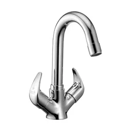Sparsh Pearl Center Hole Basin Mixer Two Handles Cold & Hot Water Function Flora Series Body Size 15 mm, FLR-2611-image-19