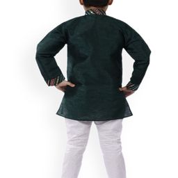BAESD Boys Embroidered Regular Mirror Work Kurta with Pyjamas image 2