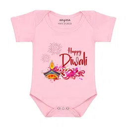 Arvesa My First Diwali Printed Bodysuit-image-85