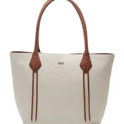Tohl Kiffien Ivory White Solid Leather Tote-picture-32