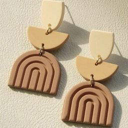 VMA PLAY FASHION Contemporary Shaped Drop Earrings-image-70