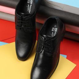Red Chief Men Black Leather Derbys-picture-18