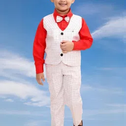 Go Berry Boys Checked Shirt with Trousers-image-93
