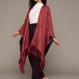 Ritu Kumar Printed Open Front Longline Ethnic Shrug image 5