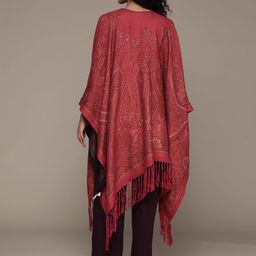 Ritu Kumar Printed Open Front Longline Ethnic Shrug image 4