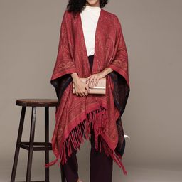 Ritu Kumar Printed Open Front Longline Ethnic Shrug image 2
