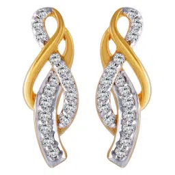 P.C. Chandra Jewellers 18 kt Gold & Diamond Earrings-image-91