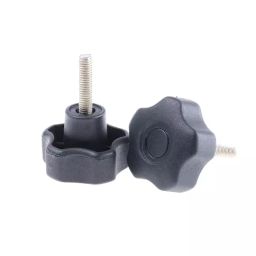 RS PRO Black Multiple Lobes Clamping Knob M6 Threaded Stud, 7027639-image-20