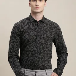Turtle Men Relaxed Slim Fit Floral Opaque Printed Casual Shirt-image-81
