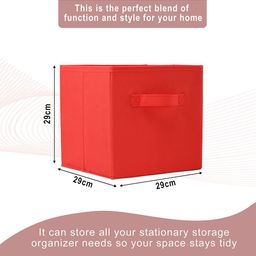 Kuber Industries Red & Grey 4 Pieces Drawer Organiser image 3