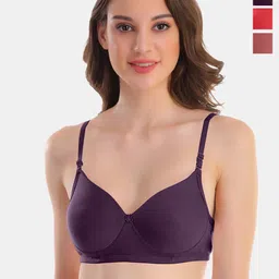 POOJA RAGENEE Pack Of 3 Full Coverage Anti Odour T-shirt Bras With All Day Comfort-picture-47