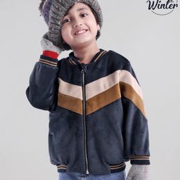 Babyoye Cotton Full Sleeves Bomber Jacket  Stripes - Multicolour-image-37