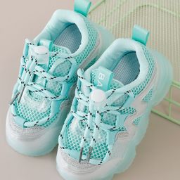 Babyoye Lace Up Sneakers - Green-image-4
