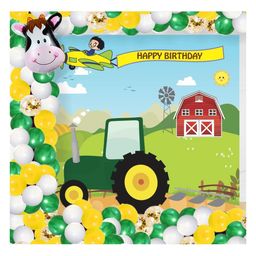 Untumble Tractor Theme Birthday Decoration Backdrop Arch Kit Pack of 62-image-77