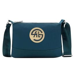 Storite Women's Stylish Small Nylon Lightweight Sling Crossbody Shoulder Bag, Vintage Fashion Style Portable Ladies Purse Handbag with Adjustable Single Strap( Turquoise, 23.5cm x 13cm x 9.5cm)-picture-15