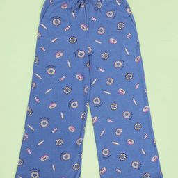 Kiddopanti Cotton Knit Doughnuts Printed Pajama - Dusty Blue-image-14