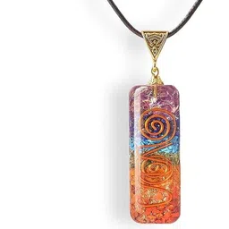 VIBESLE Multi Colored 7 Chakra Pendant-10