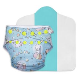 SuperBottoms Stash Builder Pack with 4 Freesize  Cloth diapers combo with 3 Fleece liners 3 Booster Pads & 1 Very Heavy Wetter Pad (hemp insert) - Multicolour image 4
