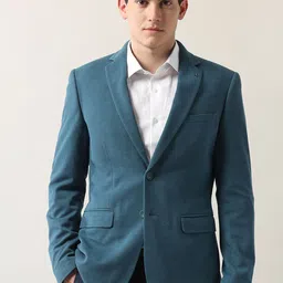 Arrow Slim-Fit Single Breasted Notched Lapel Collar Formal Blazer-image-3