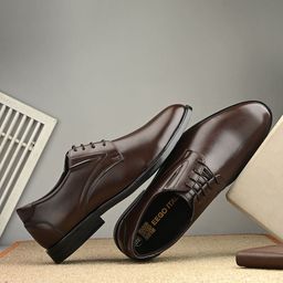 Eego Italy Men Plus Size Padded Formal Oxfords-image-22