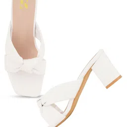 ZENVO Open Toe Block Heels image 4
