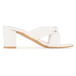 ZENVO Open Toe Block Heels image 5