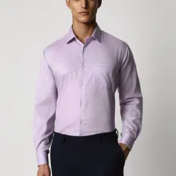 Van Heusen Purple Regular Fit Printed Shirt-picture-36