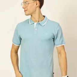 Thomas Scott Blue Cotton Regular Fit T-Shirt-image-35