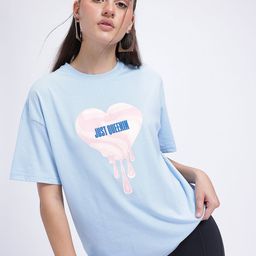 glitchez Queen Energy Printed Drop-Shoulder Sleeves Oversized T-shirt-image-83