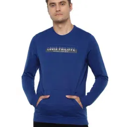 Louis Philippe Sport Dark Blue Cotton Printed Sweatshirt-picture-29