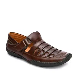 Giorgio Men's Brown Fisherman Sandals-image-45