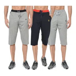 Vimal Jonney Multicolor Regular Fit Capris - Pack of 3-image-45