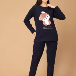 Sweet Dreams Blue Regular Fit Applique Pyjama set-24