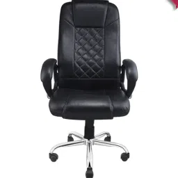 Adiko Systems Black High Back Center-Tilt Mechanism Executive Chair-image-63