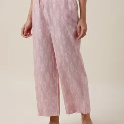 Fabindia Pink Cotton Printed Palazzos-image-48