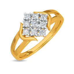 Kisna Diamond & Gold Jewellery Shania 18k (750) Diamond & Gold Ring For Women-picture-30