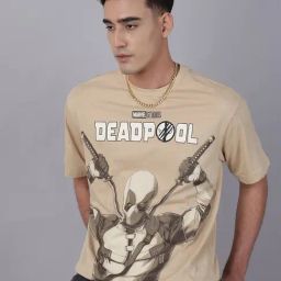 Free Authority Beige Cotton Slim Fit Printed T-Shirt-picture-20