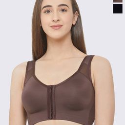 Soie Pack Of 2 Full Coverage Non Padded Everyday Bra With All Day Comfort-11