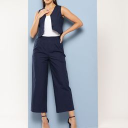 Chemistry Pure Cotton V-Neck Waistcoat with Trousers Co-Ords-image-69