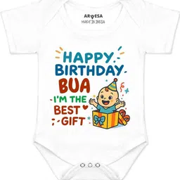 Arvesa Kids-Unisex White Cotton Rompers-picture-15