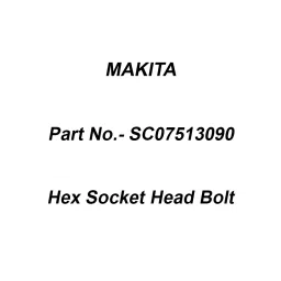 Makita Hex Socket Head Bolt Size M6x22 for DSC250, Part No SC07513090-picture-13